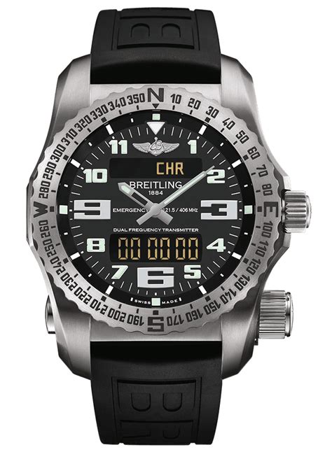 breitling emergency mission 45mm|Breitling distress alarm watch.